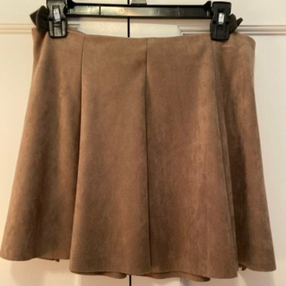 Faux Suede Skirt